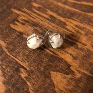 Kendra Scott small white studs